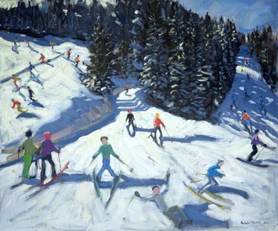 Mid-morning on the Piste, 2004 by Andrew Macara